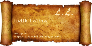 Ludik Lolita névjegykártya